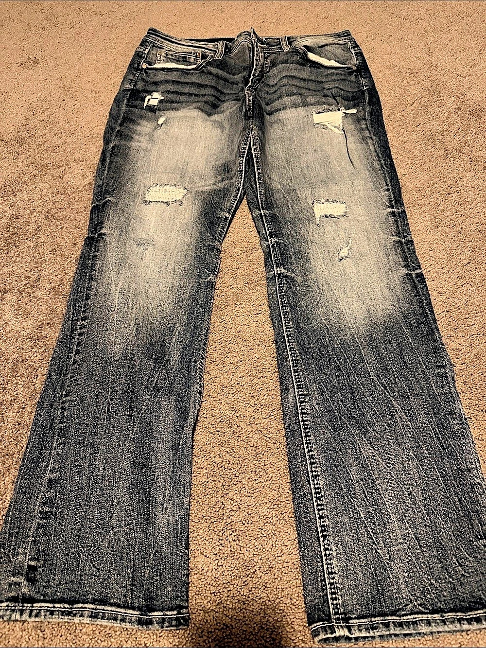Department West Seeker Distressed Bootcut Jeans